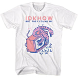 Idkhow - Double Snake - American Classics - Solid White Adult Short Sleeve T-Shirt
