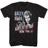 Billy Idol - NY 83 Flag-Ish - Short Sleeve - Adult - T-Shirt