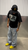 TUPAC Inmate Card Boxy Garment Dyed Shirt Yellow, Black, or White