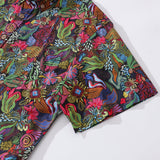 1950s Hawaiian Shirt For Men Josephine George Plants Cotton Button-down Short Sleeve Floral Shirt Aloha Flourish By Josephine George