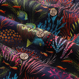 Mens Hawaiian Shirt Short Sleeve Fish Shirt Coral Reef Cotton Beach Shirt Magical World Coral Reef By Uta Krogmann