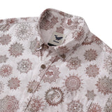 Men's Hawaiian Shirt Virgo Print Tencelâ„¢ Button-down Short Sleeve Aloha Shirt