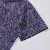 Men's Hawaiian Shirt Capricorn Print Tencelâ„¢ Button-down Short Sleeve Aloha Shirt