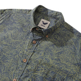 Men's Hawaiian Shirt Dance of the Sea Cotton Button-down Long Sleeve Aloha Shirt