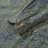 Men's Hawaiian Shirt Dance of the Sea Cotton Button-down Long Sleeve Aloha Shirt