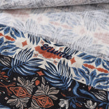 Men's Vintage Hawaiian Shirt Blue Horizon Cotton Button-down Long Sleeve Aloha Shirt Blue Horizon By Sara