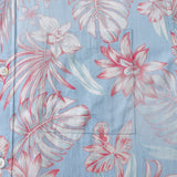 Hawaiian Shirt For Men Purple And Pink Tropical Floral Short-Sleeve Shirt Tencelâ„¢ Dream Time