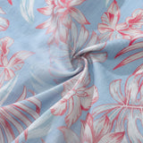 Hawaiian Shirt For Men Purple And Pink Tropical Floral Short-Sleeve Shirt Tencelâ„¢ Dream Time