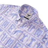 Men's 1970s Vintage Hawaiian Shirt Yiume Print Button-down Short Sleeve Aloha Shirt Tencelâ„¢ Yiume (tencelâ„¢)