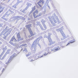 Men's 1970s Vintage Hawaiian Shirt Yiume Print Button-down Short Sleeve Aloha Shirt Tencelâ„¢ Yiume (tencelâ„¢)