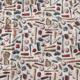 Children's Hawaiian Shirt Baseball Symphony Print Cotton Button-down Short Sleeve