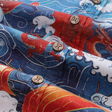 Viking Hawaiian Shirt For Men Dragon-Hunting Button-down Short Sleeve Cotton Beach Shirt Dragon-hunting Viking