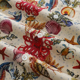 Men's Funky Hawaiian Shirt Marine Life Seahorse Octopus Print Button-down Tencelâ„¢ Marine Life (tencelâ„¢)