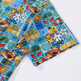 Men's Hawaiian Shirt Vintage Cotton Button-down Short Sleeve Aloha Shirt New Hawaiian Motif By Madtropic