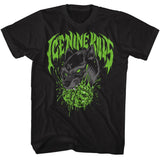 Ice Nine Kills - Brain Wolf - Black Front Print Short Sleeve Solid Adult T-Shirt