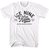 Ice Nine Kills - No Pain No Gain - American Classics - Solid White Adult Short Sleeve T-Shirt