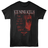 Ice Nine Kills - When You See My Face - American Classics - Front Print Black Adult Short Sleeve T-Shirt