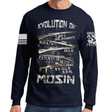Evolution of Mosin Long Sleeve T-shirt