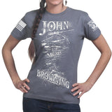 John Moses Browning Ladies T-shirt Style001