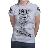 John Moses Browning Ladies T-shirt Style001