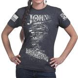 John Moses Browning Ladies T-shirt Style001
