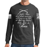 I Prefer Peace Long Sleeve T-shirt Style001