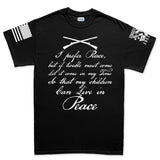 I Prefer Peace Men's T-shirt Style001