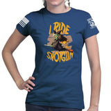 I Ride Shotgun Ladies T-shirt Style001