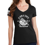 I Run a Tight Shipwreck Ladies V-Neck T-shirt Style001
