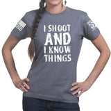 I Shoot And Know Things Ladies T-shirt Style001