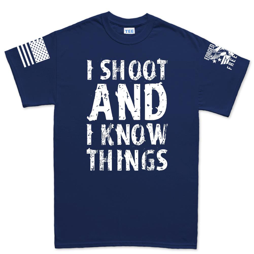 I Shoot And Know Things Men's T-shirt Style001