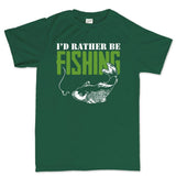 I'd Rather Be Fishing Men's T-shirt Style001
