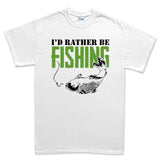 I'd Rather Be Fishing Men's T-shirt Style001