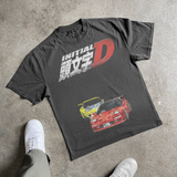 INITIAL D BLACK HEAVY WEIGHT TEE