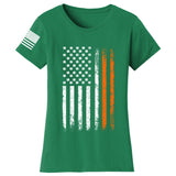 Irish American Flag Ladies T-shirt