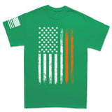 Irish American Flag Mens T-shirt Style001