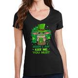 Irish I am Ladies V-Neck T-shirt Style001