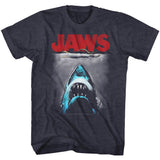 Jaws - Red Logo - Short Sleeve - Heather - Adult - T-Shirt