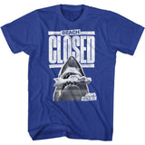 Jaws - Beach Closed - Short Sleeve - Adult - T-Shirt