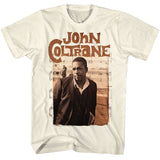 John Coltrane - Sepia And Notes - American Classics - Solid Off-White Adult Short Sleeve T-Shirt