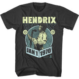 Jimi Hendrix - January 1 1970 - Short Sleeve - Adult - T-Shirt