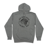 Jedi Mind Tricks - Animal Rap Lion - Gunmetal Heather Midweight Hoodie