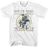 Billy Joel - Pastel Piano Man - American Classics - Solid White Adult Short Sleeve T-Shirt