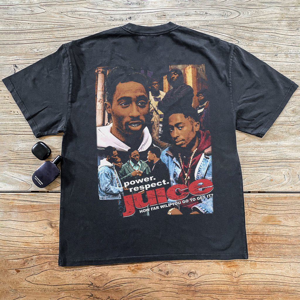 JUICE VINTAGE 1992 HEAVYWEIGHT BLACK T-SHIRT