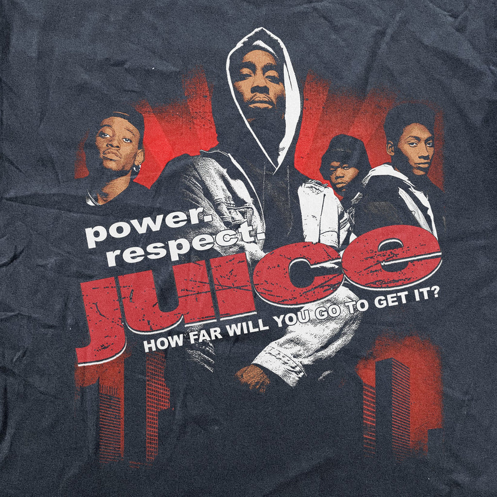 JUICE VINTAGE 1992 HEAVYWEIGHT BLACK T-SHIRT