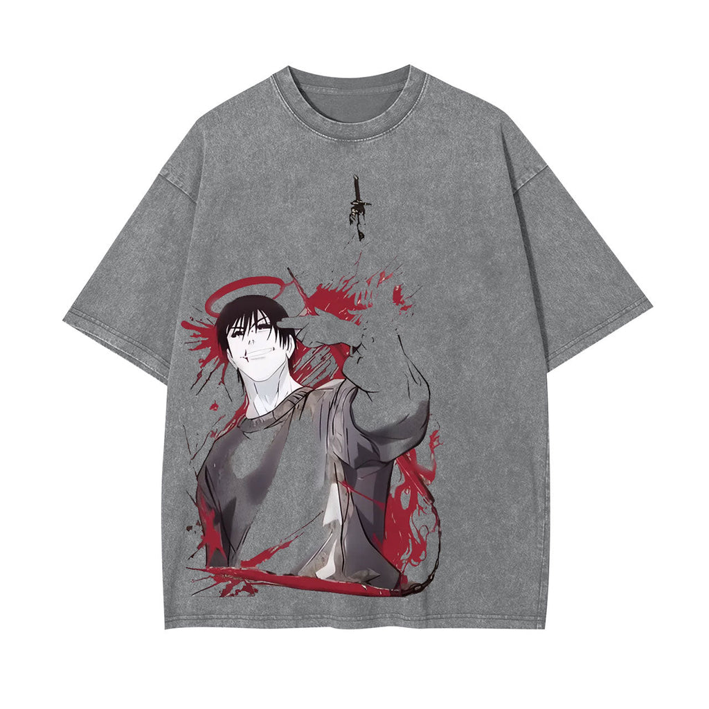 JUJUTSU KAISEN VINTAGE WASHED TEE-[FRONT]