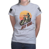 Just Ride Ladies T-shirt Style001