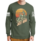Just Ride Long Sleeve T-shirt Style001