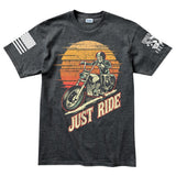 Just Ride Men's T-shirt Style001