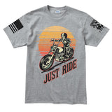 Just Ride Men's T-shirt Style001
